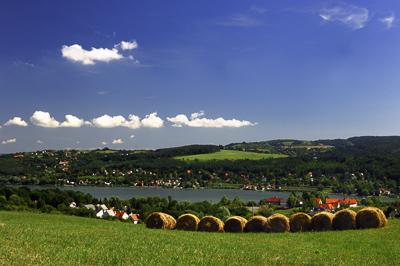 Az Orfűi-tó látképe-stock-photo