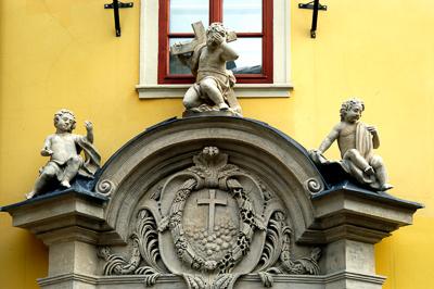 Sopron műemlékekben gazdag belvárosa-stock-foto