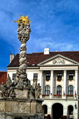 Sopron belvárosa (Fő tér)-stock-photo