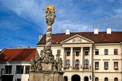 Sopron belvárosa (Fő tér)-stock-photo