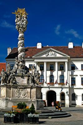 Sopron belvárosa (Fő tér)-stock-photo