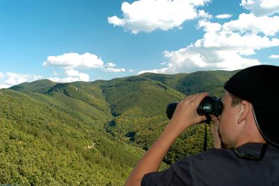 Panoráma a Millenniumi Kilátóból-stock-foto
