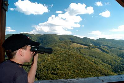 Panoráma a Millenniumi Kilátóból-stock-foto
