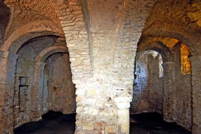 A pécsváradi vár-stock-foto