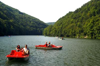 Miskolc - Lillafüred, Hámori-tó-stock-foto
