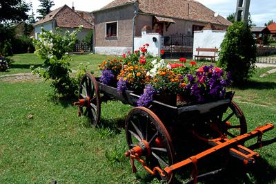 Cserkúti utcarészlet-stock-foto