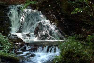 A Fátyol-vízesés a Szalajka-völgyben-stock-foto