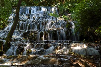 A Fátyol-vízesés a Szalajka-völgyben-stock-foto