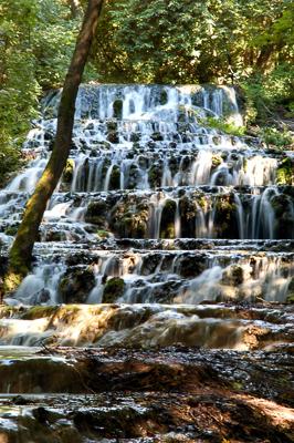 A Fátyol-vízesés a Szalajka-völgyben-stock-foto