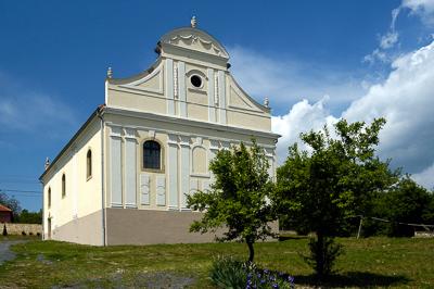Mádi zsinagóga-stock-foto