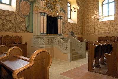 Mádi zsinagóga-stock-foto