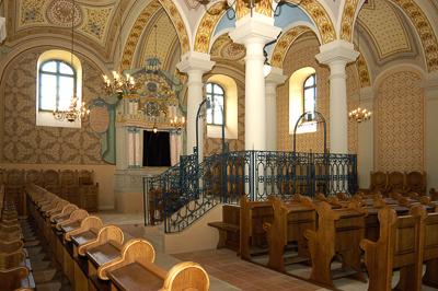 Mádi zsinagóga-stock-foto