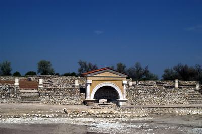 Tác, Gorsium Régészeti Park-stock-foto