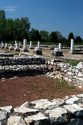 Tác, Gorsium Régészeti Park-stock-foto