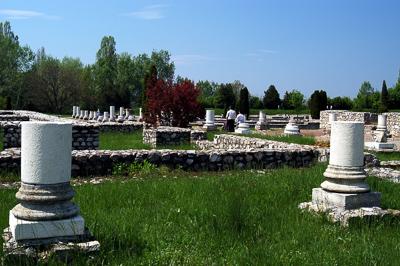 Tác, Gorsium Régészeti Park-stock-foto