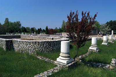 Tác, Gorsium Régészeti Park-stock-foto