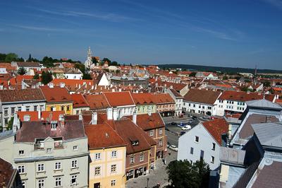 Sopron műemlékekben gazdag belvárosa-stock-photo