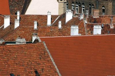 Sopron műemlékekben gazdag belvárosa-stock-foto