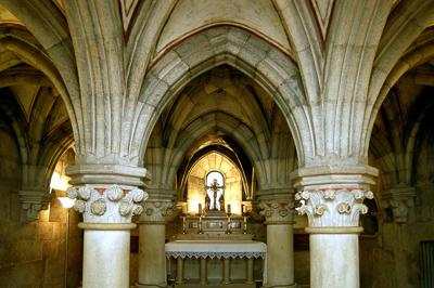 A Pannonhalmi Bencés Főapátság altemploma-stock-foto