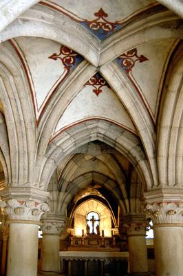 A Pannonhalmi Bencés Főapátság altemploma-stock-foto