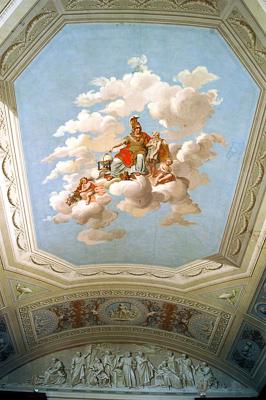 A Pannonhalmi Bencés Főapátság könyvtára-stock-foto