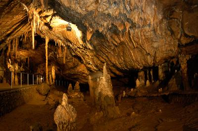 Az Aggteleki-cseppkőbarlang-stock-foto