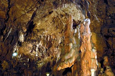 Az Aggteleki-cseppkőbarlang-stock-foto
