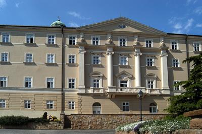 A Pannonhalmi Bencés Főapátság-stock-foto