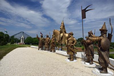 Ópusztaszeri Nemzeti Történeti Emlékpark-stock-foto