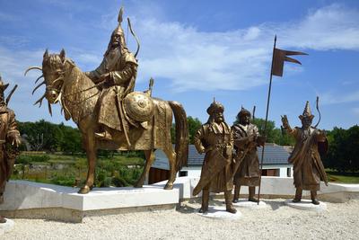 Ópusztaszeri Nemzeti Történeti Emlékpark-stock-foto