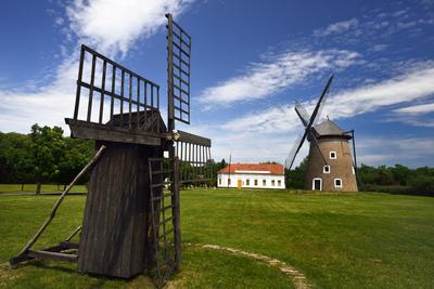 Lovasbemutató Ópusztaszeren-stock-foto