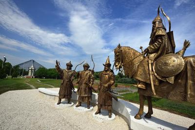 Ópusztaszeri Nemzeti Történeti Emlékpark-stock-foto