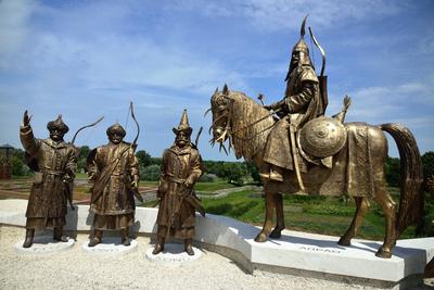 Ópusztaszeri Nemzeti Történeti Emlékpark-stock-foto