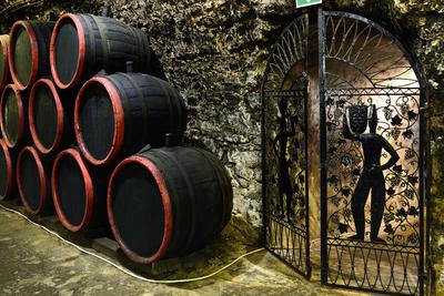 A Rákóczi pince Tokajban-stock-foto