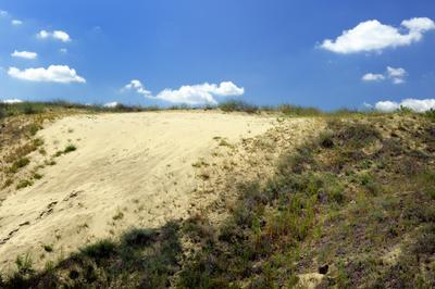 Homokbuckák a Kiskunságban-stock-foto