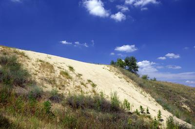 Homokbuckák a Kiskunságban-stock-foto