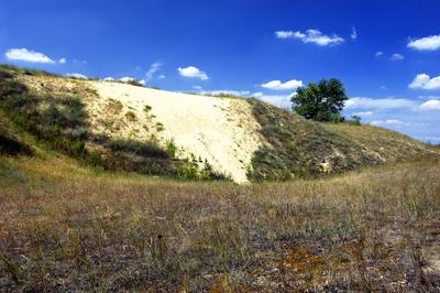 Homokbuckák a Kiskunságban-stock-foto