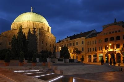 Pécs - Széchenyi tér-stock-foto