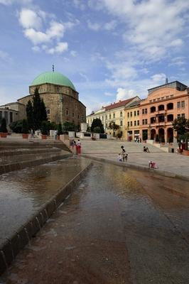 Pécs - Széchenyi tér-stock-foto