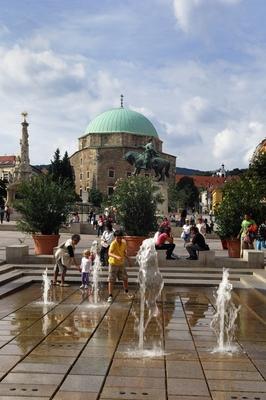 Pécs - Széchenyi tér-stock-foto