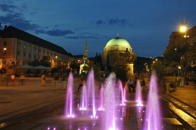 Pécs - Széchenyi tér-stock-foto