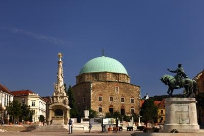 Pécs - Széchenyi tér-stock-foto