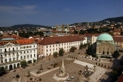 Pécs - Széchenyi tér-stock-foto