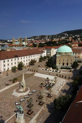 Pécs - Széchenyi tér-stock-foto