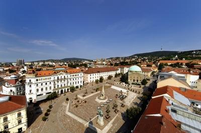 Pécs - Széchenyi tér-stock-foto