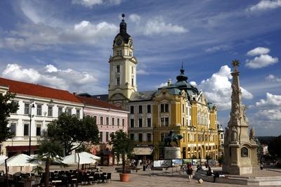 Pécs - Széchenyi tér-stock-foto