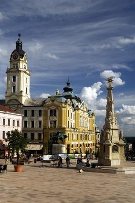 Pécs - Széchenyi tér-stock-foto