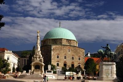 Pécs - Széchenyi tér-stock-foto