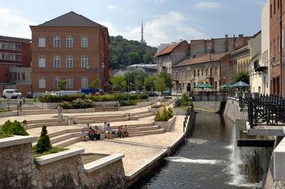Miskolc - Szinva terasz-stock-foto