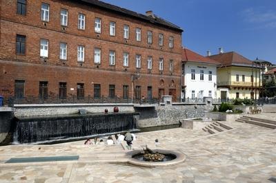 Miskolc - Szinva terasz-stock-foto